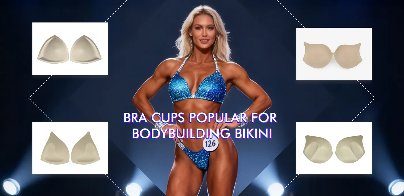 Bra cups popular for bodybuilding bikini